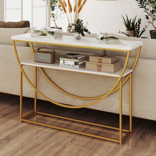 Faux marble hall table - marble, 2