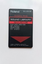 Roland SN-U110-06 ORCHESTRAL WINDS Sound Library PCM Data Rom Card for U-110