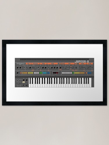 Roland jupiter framed art - framed,