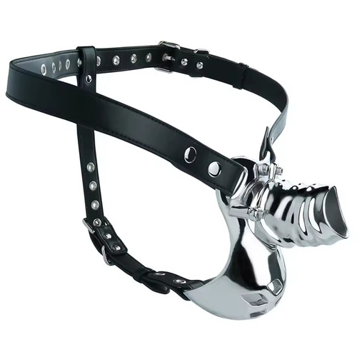 Stainless steel male chastity - steel,