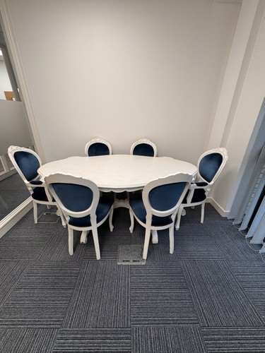 Clasic white dining table - clasic,