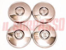 Wheel Hub Caps Rims Fiat 127 - 128 Sedan 1st Series Original Stainless Steel
