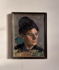 Vintage Oil Painting Of Woman