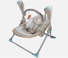 Electrical Baby Swing Chair Seat Recliner Bouncer Insect Net Remote Bluetooth