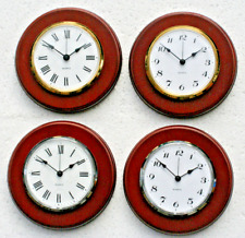 Mahogany Wall Clocks 6inch 150mm New. Choice of Bezel Colour and Dial.