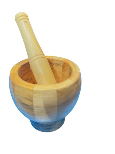 Natural wood pestle mortar - wood,