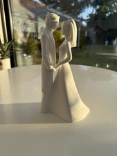 VINTAGE COALPORT MOMENTS FIGURE “WITH THIS RING”WEDDING BONE CHINA WHITE GLOSS 