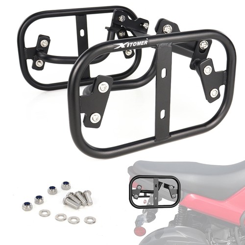 Motorcycle side pannier - side, racks