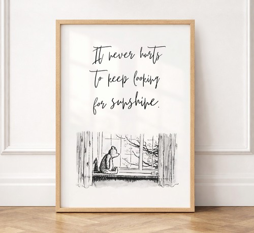 Winnie the pooh quote print - quote,