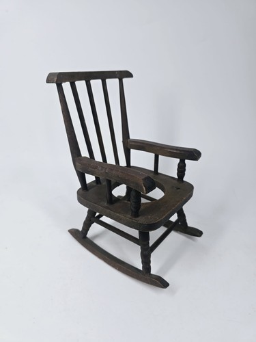Vintage mini wooden rocking - wooden,