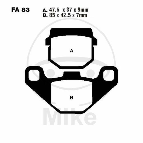 Pair pads ebc fa083tt - pair,