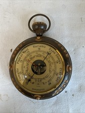 Vintage Wooden Case circular French Barometer Watch Shape ?
