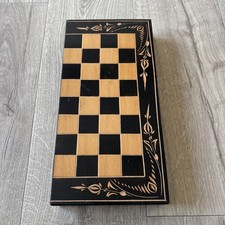 Wooden Chess & Backgammon Set