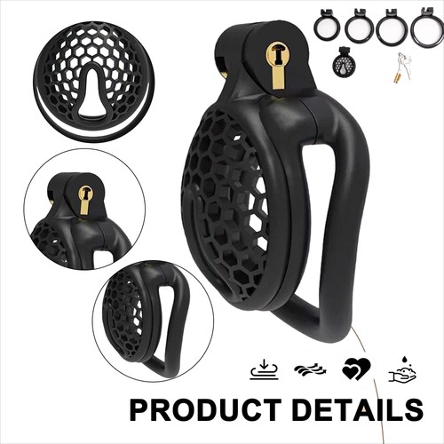 Resin male chastity cage - resin,
