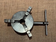 Unbranded Vintage 3 Jaw Self Centering 4" Lathe Chuck with Outside Step Jaws
