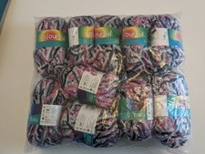 500G TIVOLI COLOURFUL – 440 MULTI red purple pink mix WOOL YARN 6mm CHUNKY loop 