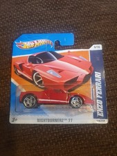2010 Hotwheels Nightburnerz Ferrari Enzo In Red  1:64 Scale On Short Card