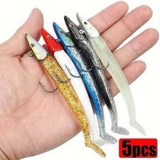 5 Soft Sandeel Fishing Lures