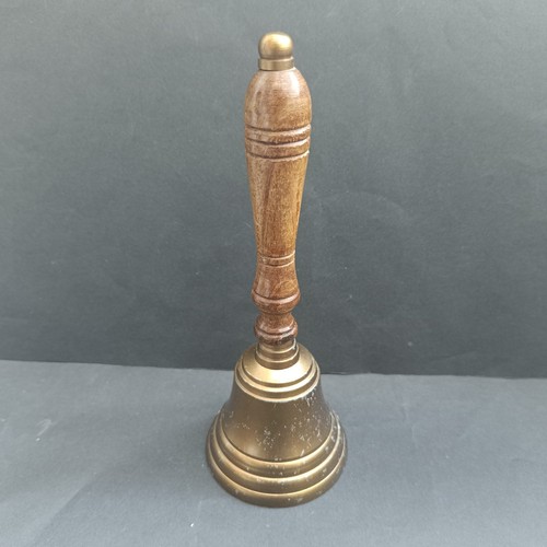 Vintage hand bell - coated, metal