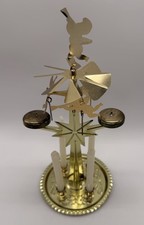 Vintage Swedish Angel Chimes Christmas Brass Spinning w/Candles