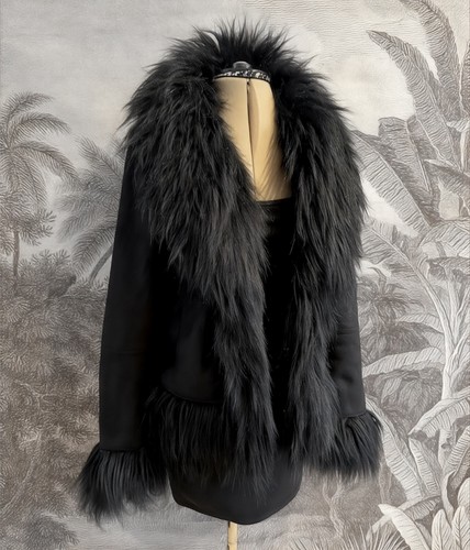 Afghan coat black - afghan,