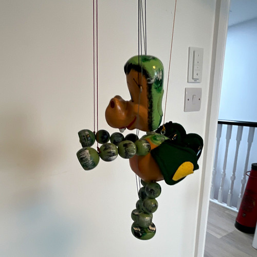 Vintage dragon marionette - dragon,