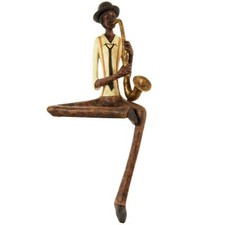 Jazz Musician Saxophonist Player Sitting 39cm Tall - Collect The Set - Brand New