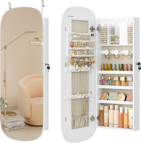 Led mirror jewellery cabinet - led,