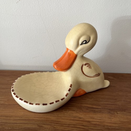Vintage decoro pottery duck - vintage,