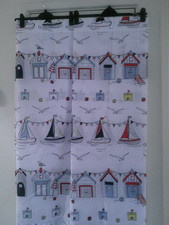 NAUTICAL WHITE CURTAINS  BOATS