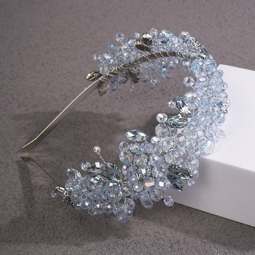Mint blue crystal headband - mint,