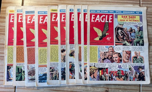 Eagle comic x10 vgc 1957 - eagle, vol