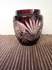 BEAUTIFUL CRANBERRY CUT GLASS