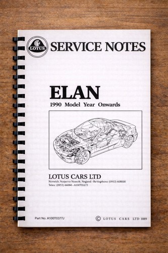 Lotus elan m100 service - lotus,