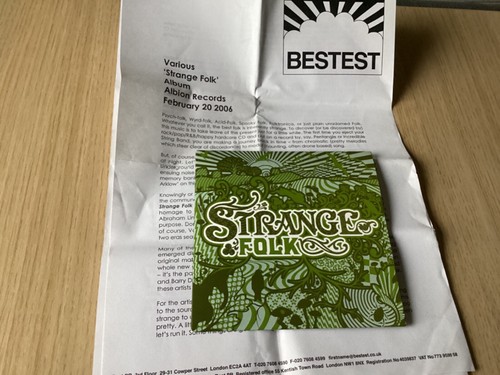 Strange folk promo van - folk, cd-