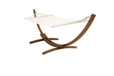 Garden Hammock With Wooden Arc Stand One Person - grade B return RRP £159.99
