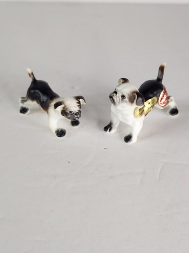 Vintage bone china - bull, dogs