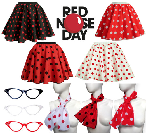 Girls ladies red nose - red, day