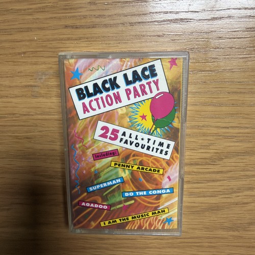 Black lace action party - black,