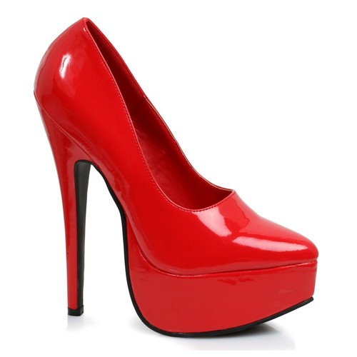Red platform high heels - high,