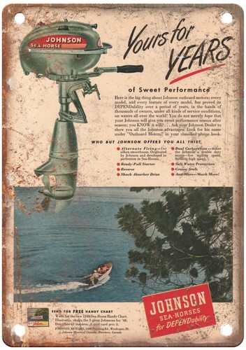 Vintage 1948 johnson - vintage, ad