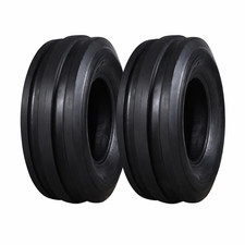 2x 6.00-16 Tractor Tyre 3 Rib