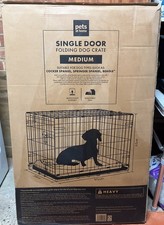 Pets at home Medium Large Dog Cage Puppy Pet Cage Metal Travel + Tray  RRP £39