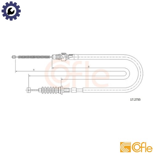 Cable pull parking brake - pull,