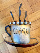 Coffee Cup Metal Wall Art