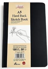 A5 Hardcover Sketch Book with 180GSM Thick Paper 80 Sheets /180 Pages