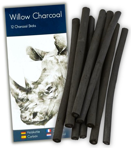 Assorted willow charcoal - 12,