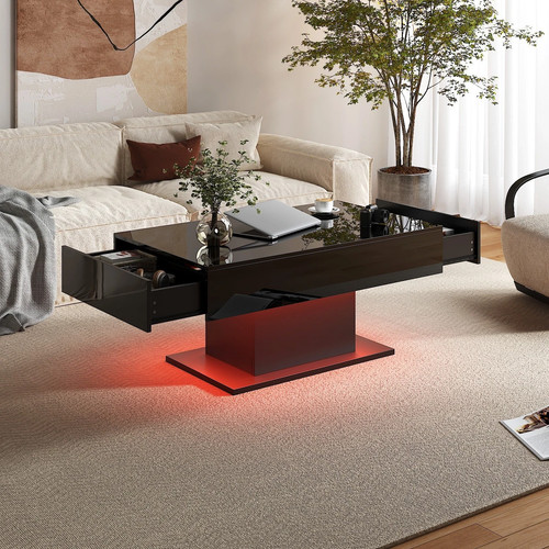 High gloss led coffee - high,