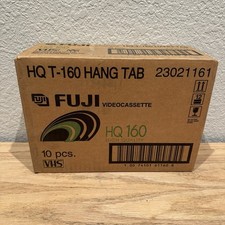 Box of 10 Fujifilm VHS 8 Hrs High Quality T-160 Blank VHS Videocassette Tape-NEW