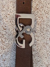 Genuine Dolce And Gabbana Logo leather Belt